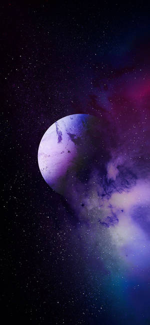 Iphone 11 Liliac — Neon lună Fundal