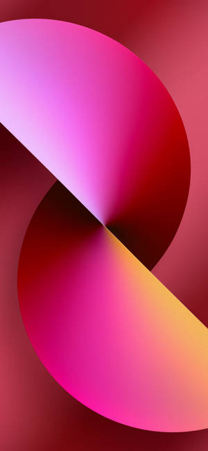 Wallpaper Iphone 13 cu cerc roșu luminos — iPhone 13 Fundal