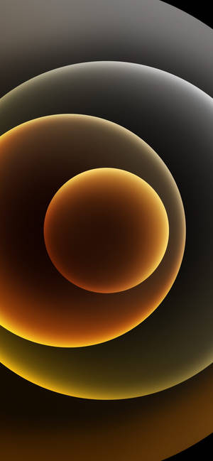 iPhone 13 fundal cercuri abstracte galbene — iPhone 7 Plus Fundal