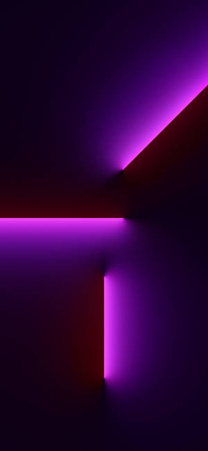 Wallpaper iPhone 13 fascicul lumină roz închis — iPhone 13 Fundal