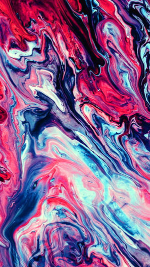 iPhone cu Marmură Albastră și Roșie — Abstract iPhone Fundal