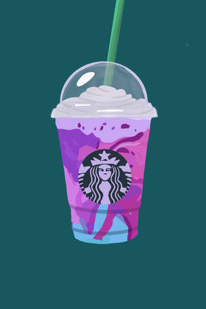 iPhone Starbucks Galaxie — Galaxie Fundal