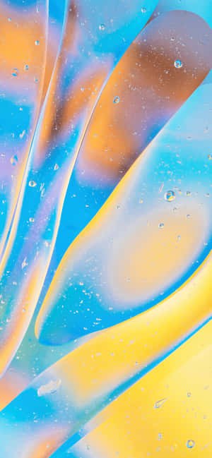 iPhone X Abstract Bleu Deschis și Galben — Xiaomi 17 Pro Fundal