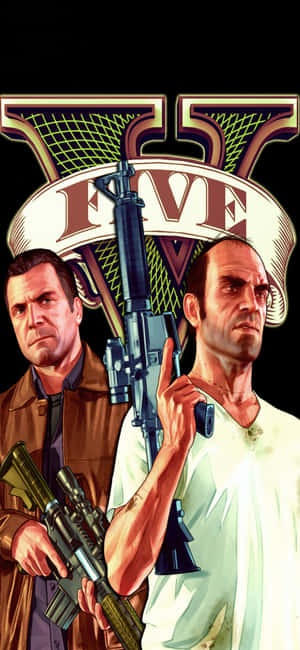 Iphone X Grand Theft Auto V Fundal — Samsung Galaxy S20 Fundal