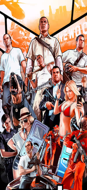 Iphone X Grand Theft Auto V Fundal — Oppo F31 Fundal