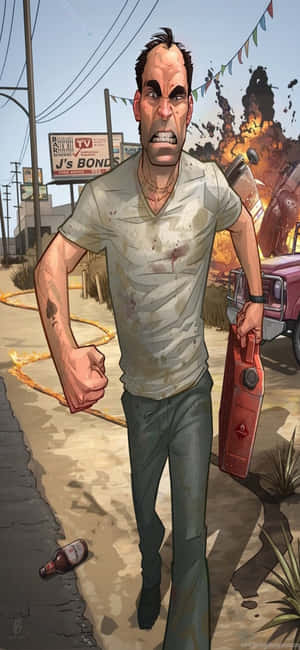 Iphone X Grand Theft Auto V Fundal — Oppo F Fundal