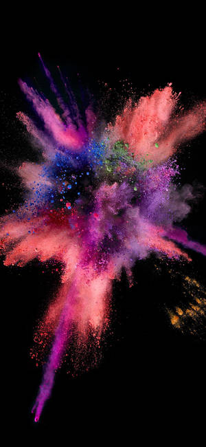 iPhone X Original Explozie Colorată de Praful — iPhone 11 Pro Max Fundal