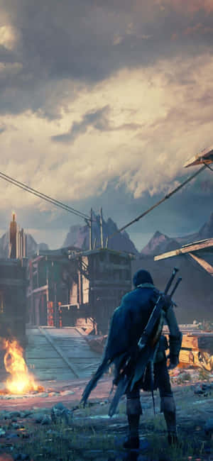 Iphone X Shadow Of Mordor Background — iPhone Air Fundal