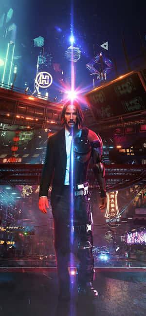 Iphone Xs Max Cyberpunk 2077 Fundal — Realme C85 Fundal