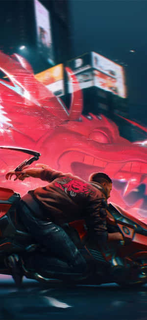 Iphone Xs Max Cyberpunk 2077 Background — Honor X5d Fundal