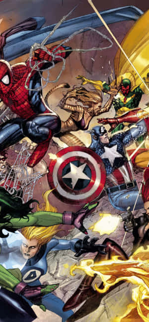 Fond Iphone Xs Max Marvel — Honor 400 Fundal