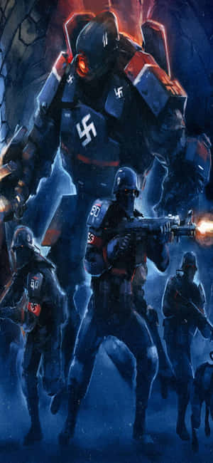 Iphone Xs Wolfenstein Ii Background — Samsung Galaxy S20 Fundal