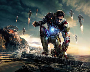 Iron Man fără mască wallpaper
