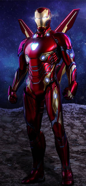 Iron Man Superhero Winged Suit — Galaxy A27 Fundal