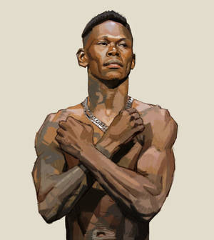 Israel Adesanya Salut Wakanda wallpaper — Motorola Razr Fold Fundal