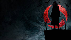 Itachi Uchiha Desktop Estetică Anime Întunecată — Simbol naruto Fundal