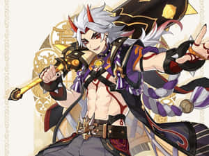 Itto Genshin Impact — Genshin impact GIF Fundal