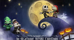 Jack Skellington, Regele Orașului Halloween — Atmosferă de Halloween Fundal