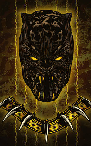 Tapet Jaguar Auriu Sinistru Killmonger — Honor Pad Fundal