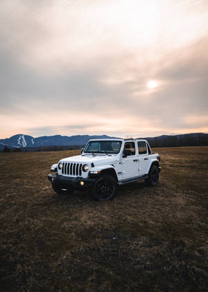 Fond de ecran Jeep Wrangler Alb Curat — OnePlus Pad Fundal