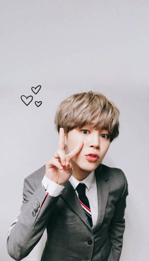 Jimin BTS Drăguț în Uniformă — Bts drăguț Fundal