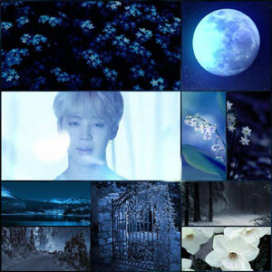 Jimin BTS Estetică Eterică Lună — Bts estetică Fundal