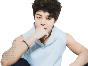 Jimin în ipostază gânditoare