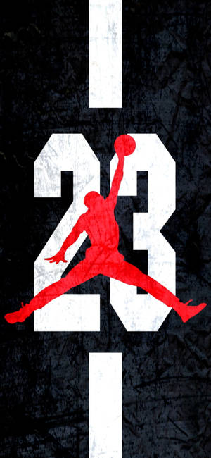 Fond de ecran Jordan logo signature culoare roșie — Pixel 11 Pro Fundal