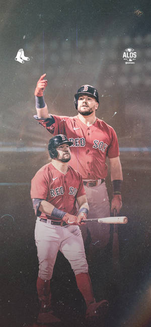 Jucătorul Red Sox Kyle Schwarber — iPhone 18 Pro Fundal