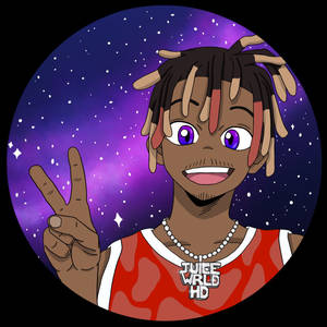 Juice Wrld Anime Fundal Galactic — Anime estetic GIF Fundal