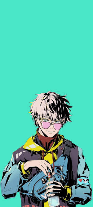 Jujutsu Kaisen Gojo Artă Cool — iPhone 17e Fundal