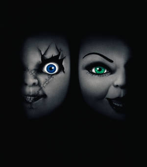 Fond de ecran jumătate de față Chucky și Tiffany — Xiaomi Mix Fold 4 Fundal