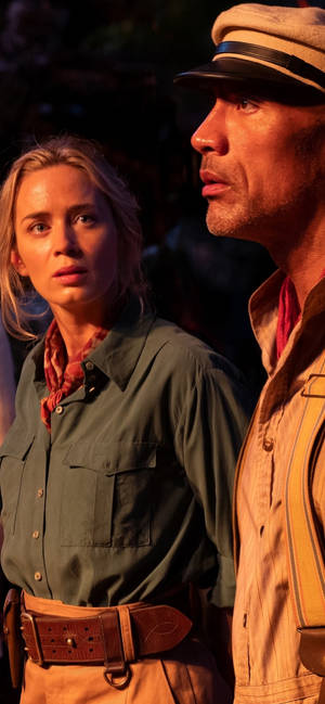 Wallpaper mobil Jungle Cruise 2021 Frank și Lily. — iPhone 12 mini Fundal