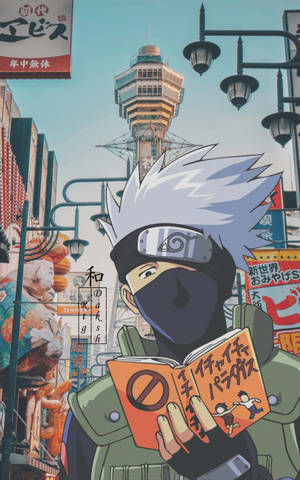 Kakashi Cool Ca Iubitor De Cărți — Xiaomi Pad Mini Fundal