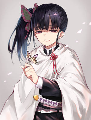 Kanao Tsuyuri Zâmbet Blând — Demon slayer telefon Fundal