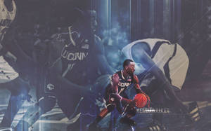 Kemba Walker UConn Huskies copertă wallpaper — Estompat Fundal