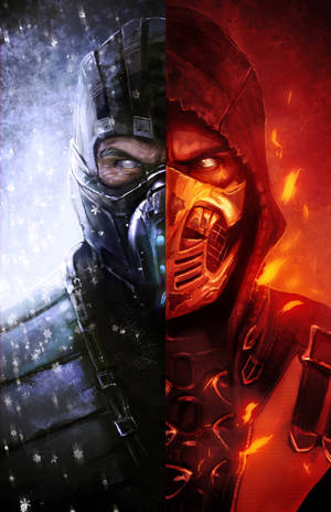 Keren Sub-Zero și Scorpion — Honor MagicPad4 Fundal