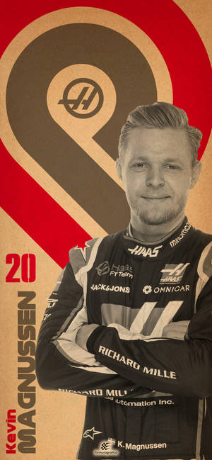 Kevin Magnussen 20 Haas Edit — iPhone 14 Pro Fundal