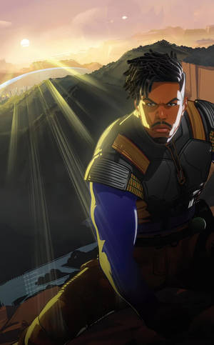 Fond de ecran Killmonger Furios — Honor Pad 20 Fundal