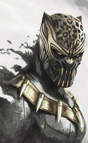 Fond de ecran Killmonger mască jaguar — RedMagic Astra Fundal