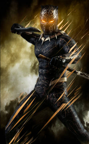 Ochii Inflamați Killmonger Wallpaper — Lenovo ThinkTab X11 Gen 1 Fundal