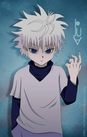 Killua Băiat anime estetic — Galaxy Tab Active Fundal