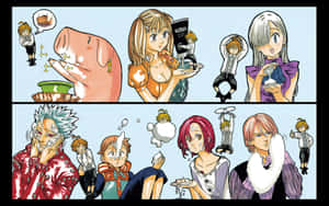 King din Seven Deadly Sins dezlănțuindu-și puterea — Steam Deck OLED Fundal