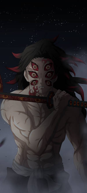 Demon Slayer Kokushibo — POCO M7 Fundal