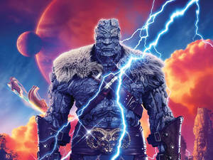 Fundal de ecran Korg din Thor: Iubire și Tunete — Thor dragoste și tunet GIF Fundal