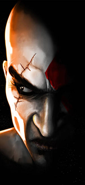 Fond de ecran Kratos Fierce din jocul God Of War — iPhone 13 Fundal