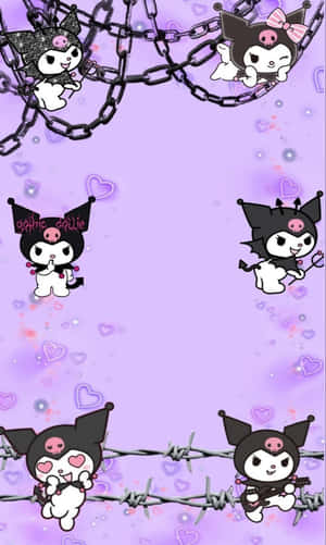 Kuromi Iphone — Sanrio GIF Fundal