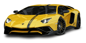 Lamborghini Aventador S V galben
