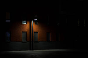 Lampadă stradală modernă întuneric 4k