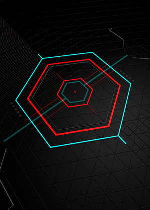 Neon Hexagon Laser wallpaper — OnePlus Pad 2 Pro Fundal